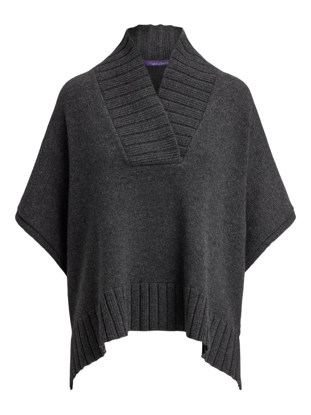 Ralph Lauren Collection Stretch-kasjmier trui met V-hals Grijs
