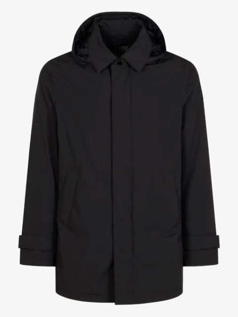 Herno concelaled front hooded jacket