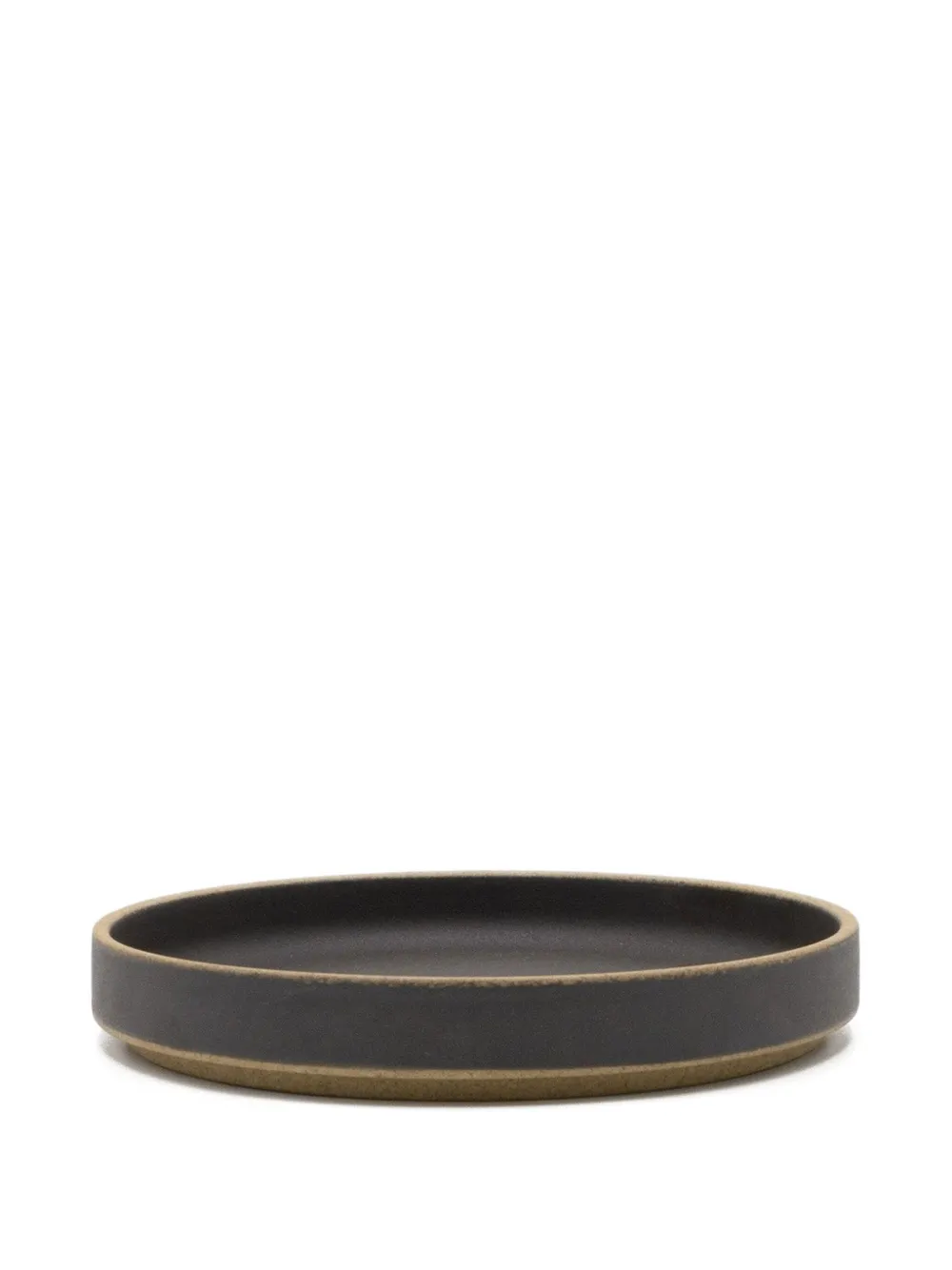 Hasami Porcelain Round-shape Plate (21cm) In Black