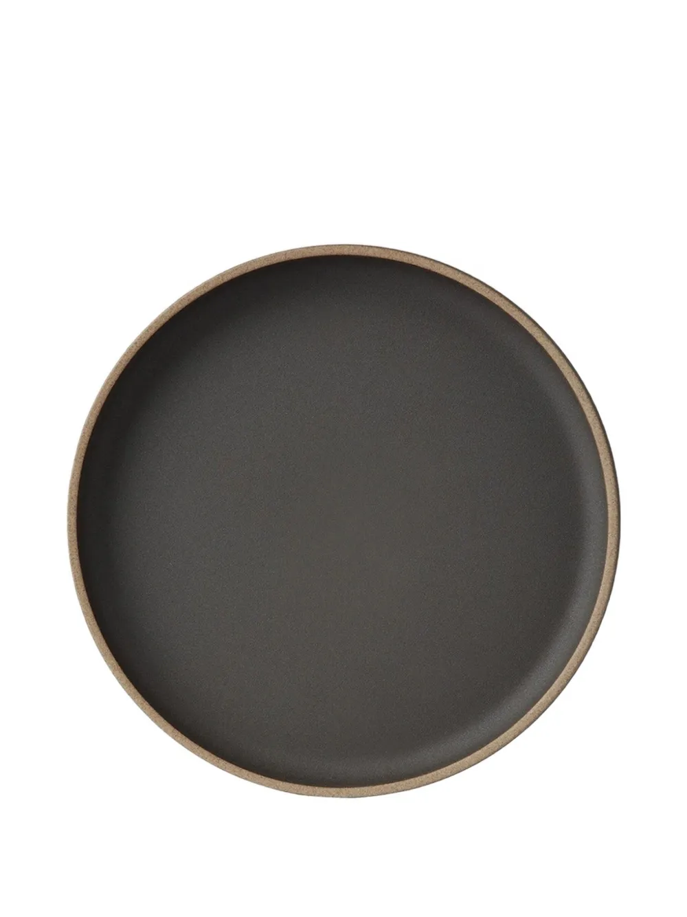 Hasami Porcelain Round-shape Plate (21cm) In Black
