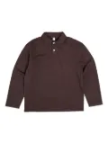 Another Aspect long-sleeve polo shirt - Brown