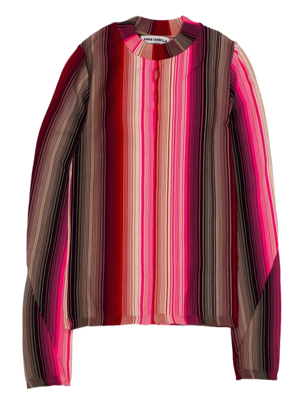 Anne Isabella stripe long-sleeve sweater | Brown | Image 1