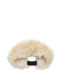 Amomento fur-trimmed hairband - Neutrals