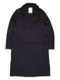 Welter Shelter double-breasted lapel-collar coat - Black