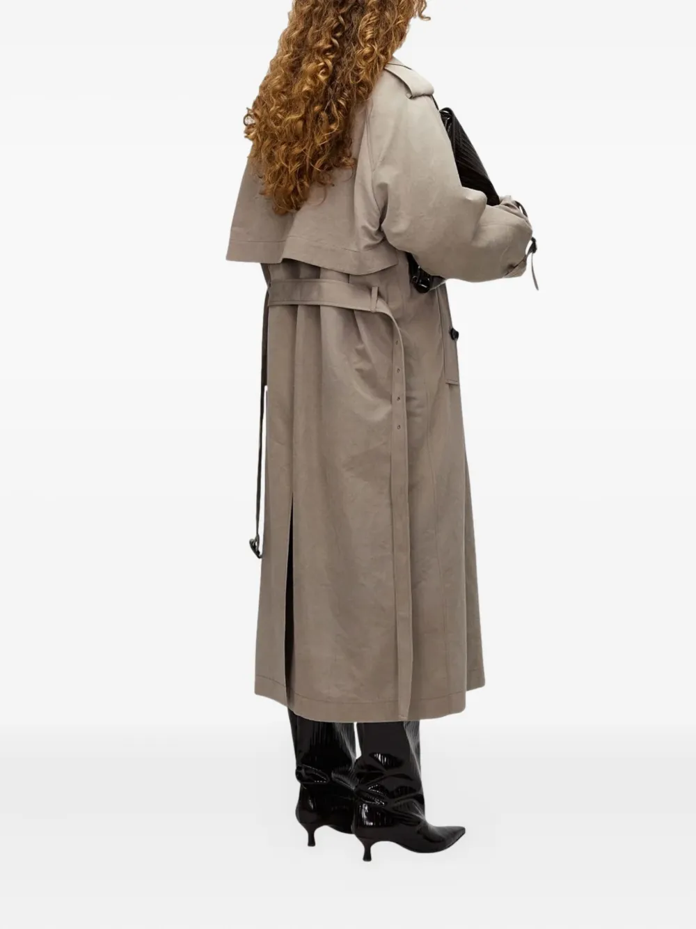 UMBER POSTPAST Trenchcoat met ceintuur Beige