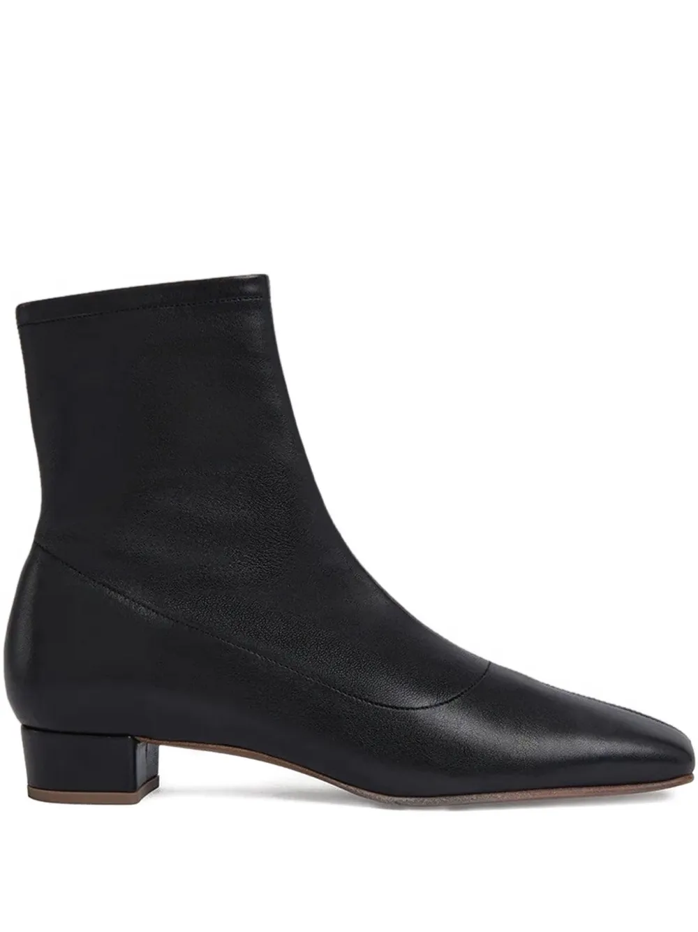 BY FAR square-toe leather boots - ブラック BY FAR square-toe leather boots - ブラック