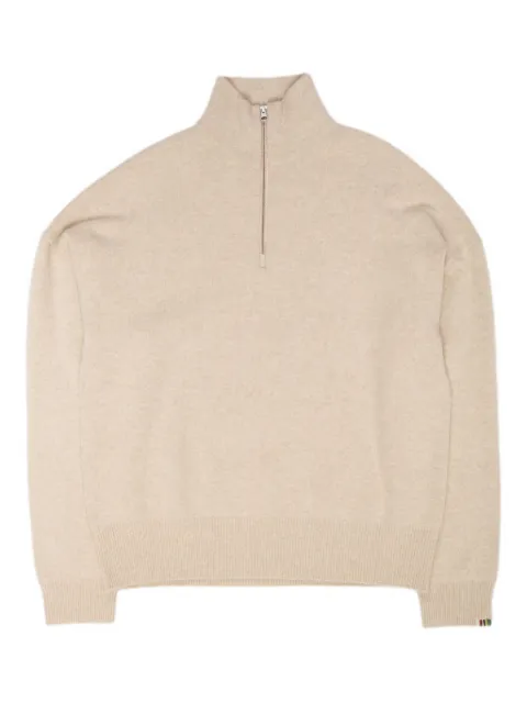extreme cashmere half-zip cashmere sweater