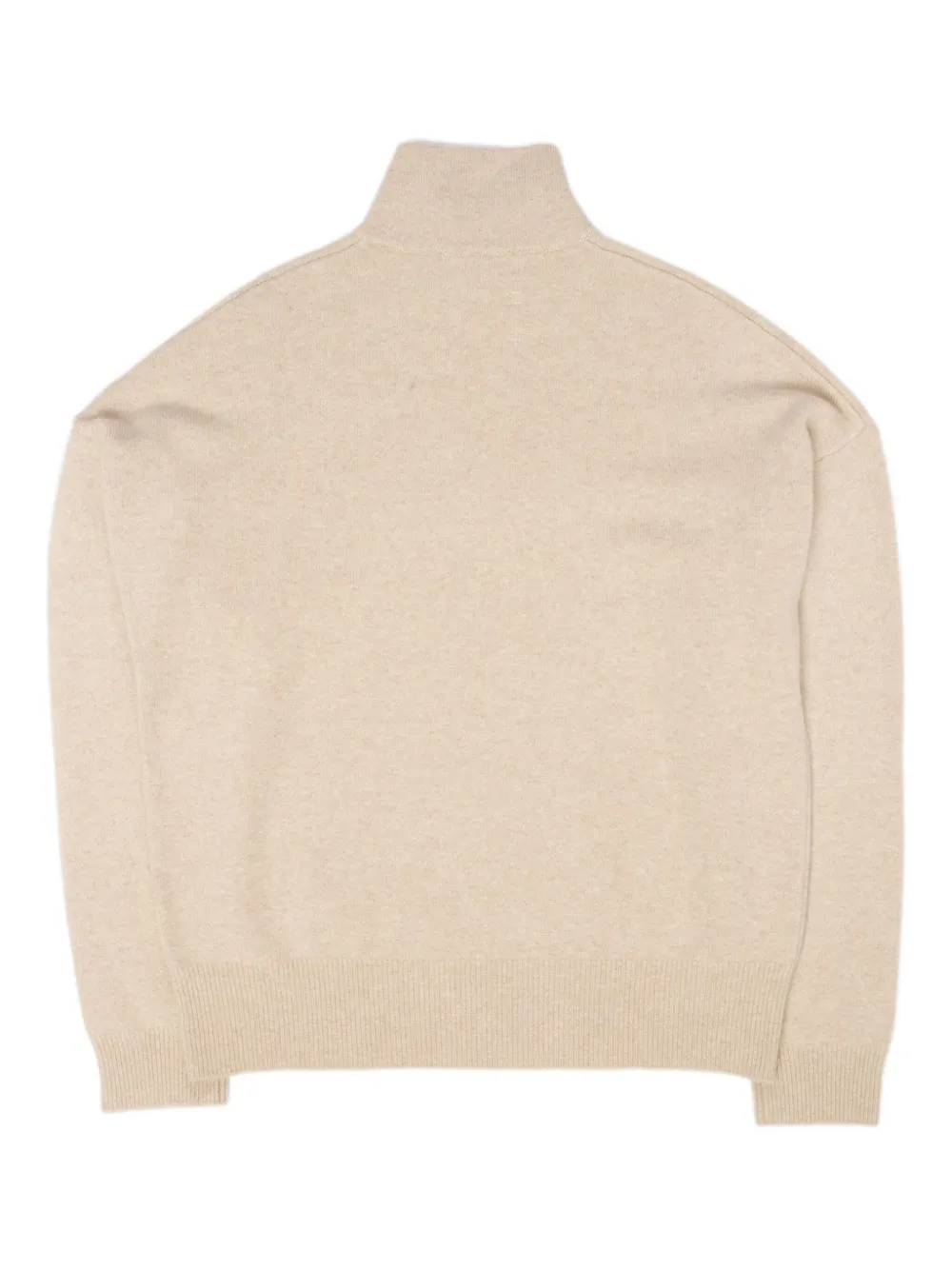 extreme cashmere half-zip cashmere sweater Beige