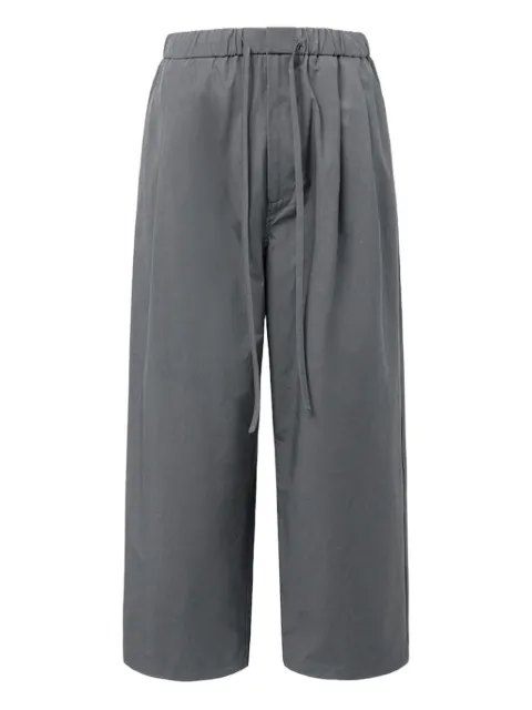 Amomento drawstring pleated trousers