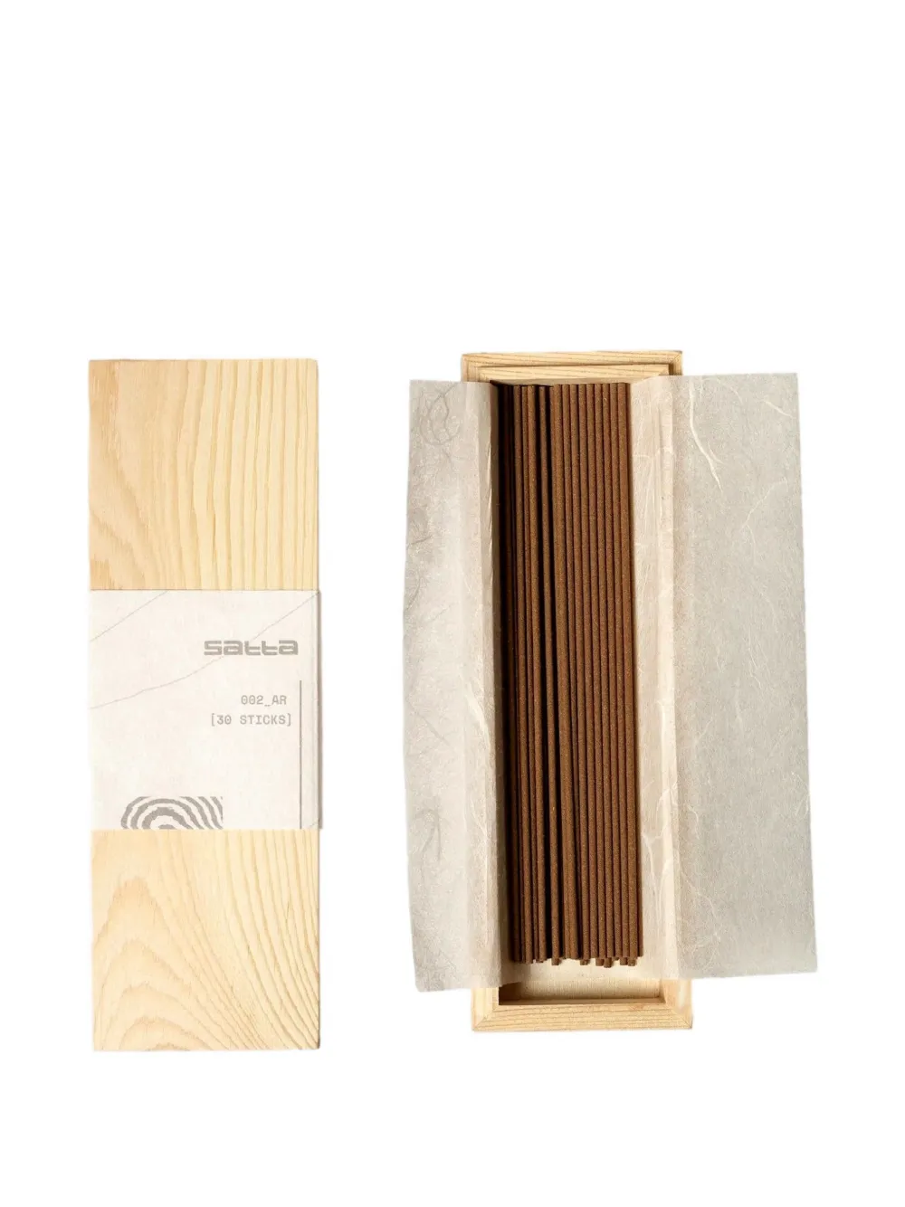 Satta wooden box incense (30 sticks) - ブラウン Satta wooden box incense (30 sticks) - ブラウン