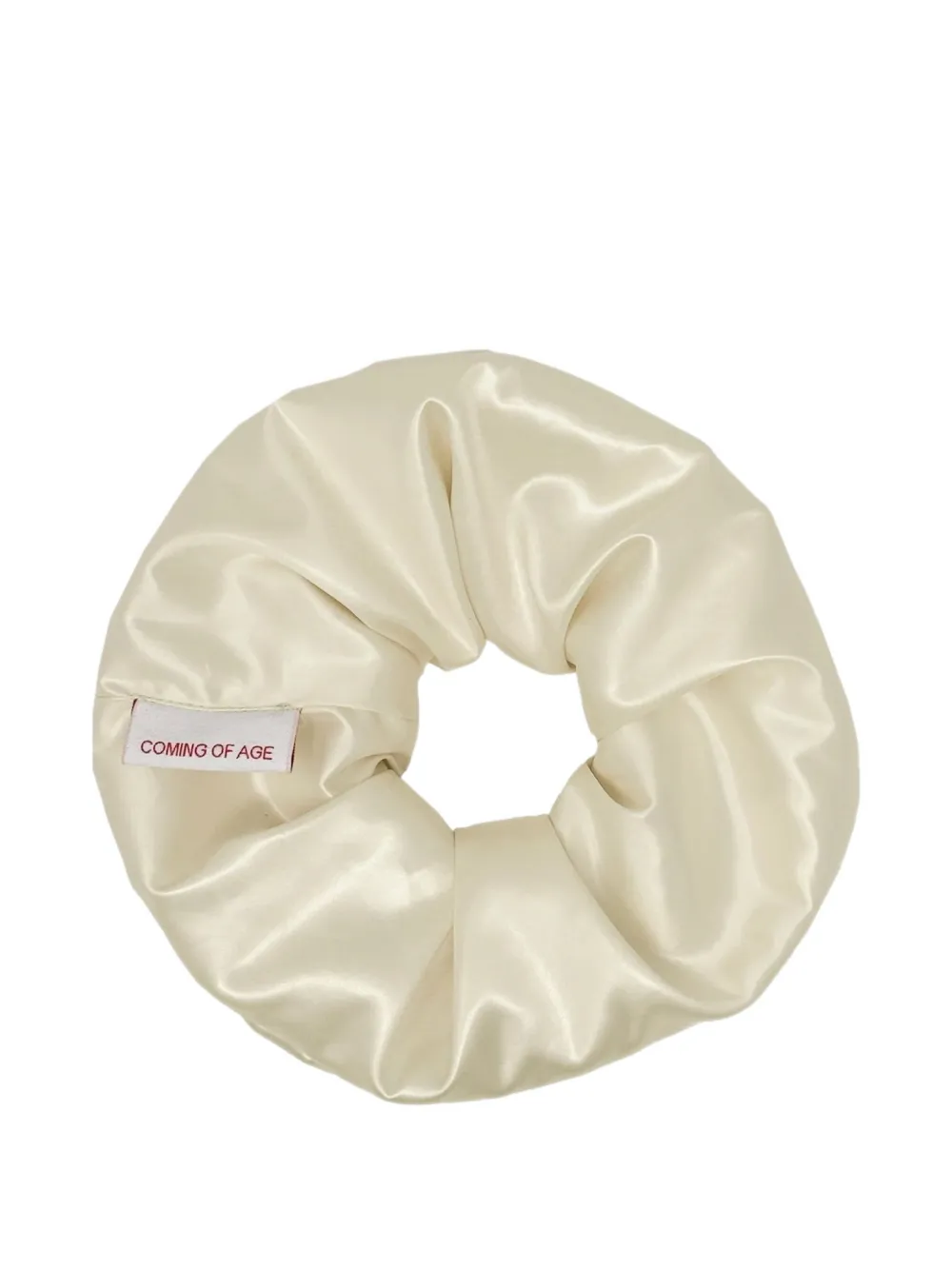 CoA NYC satin scrunchie Beige