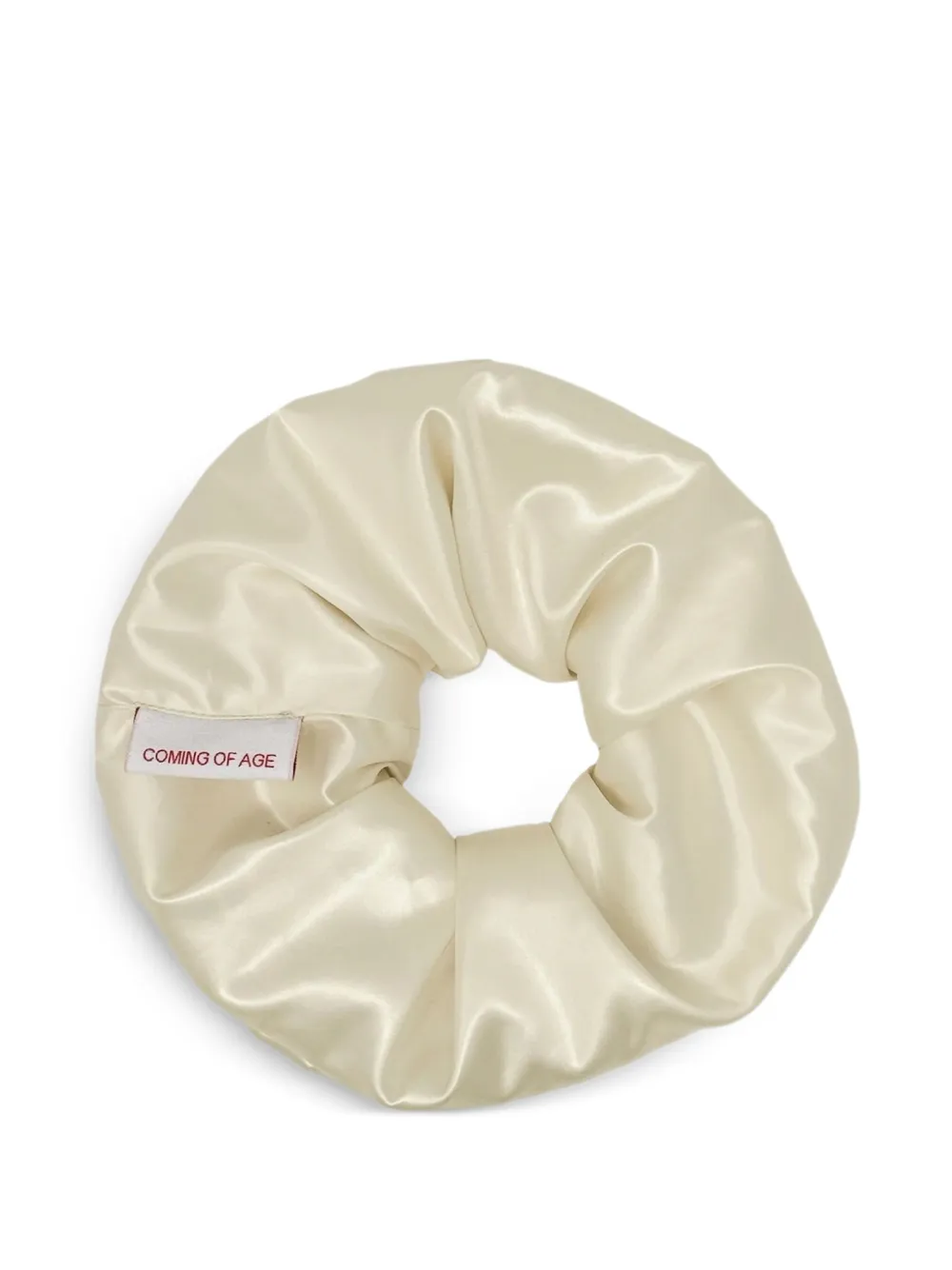 CoA NYC satin scrunchie Beige