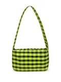 CoA NYC gingham-check shoulder bag - Green