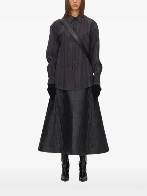 UMBER POSTPAST striped-effect print shirt