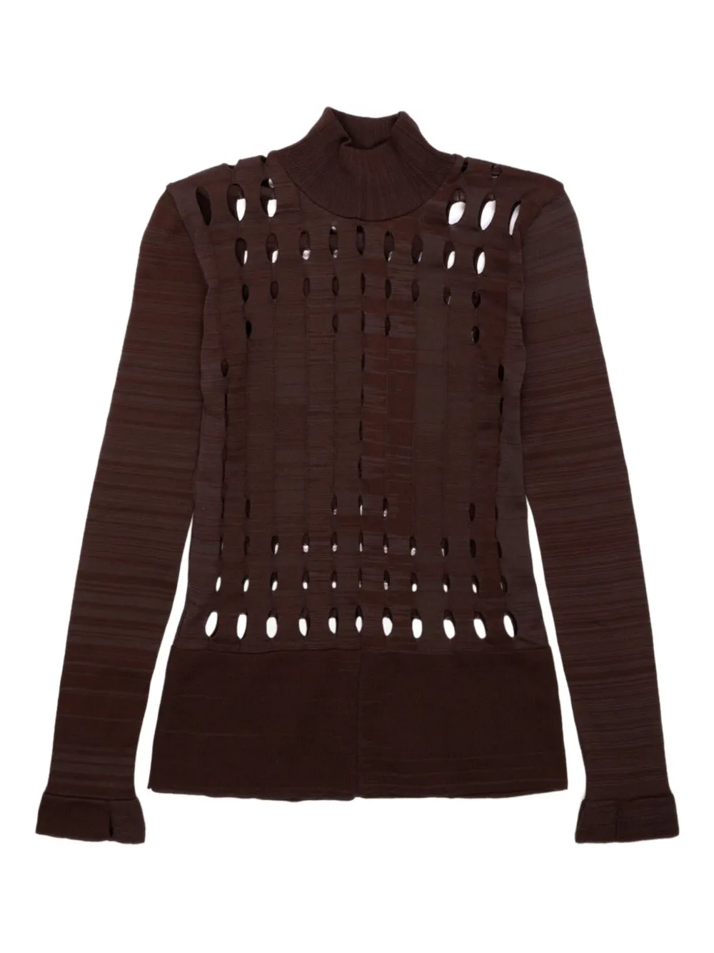 Anne Isabella cut-out knit sweater | Brown | Image 1