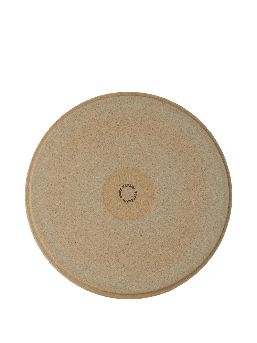Hasami Porcelain Round Porcelain Plate In Neutral
