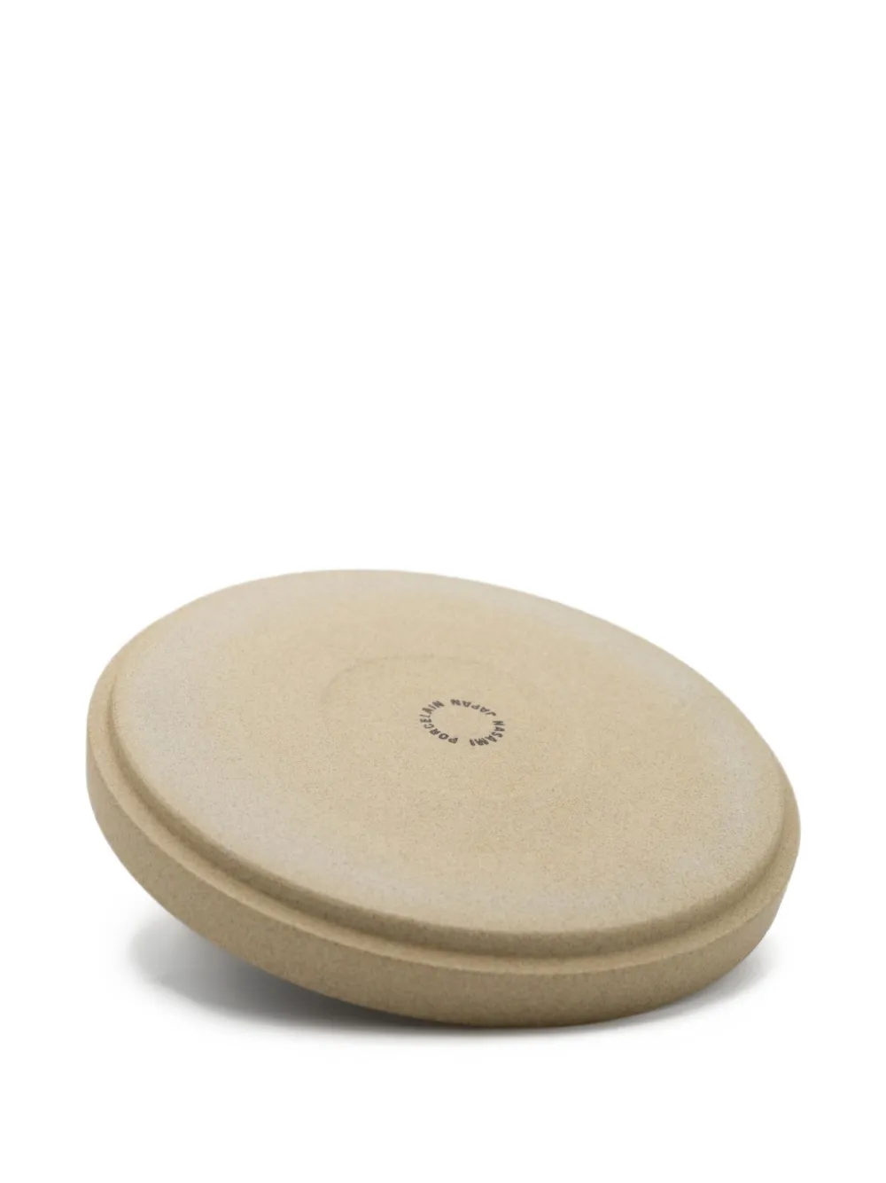 Hasami Porcelain Round-shape Plate In Neutral