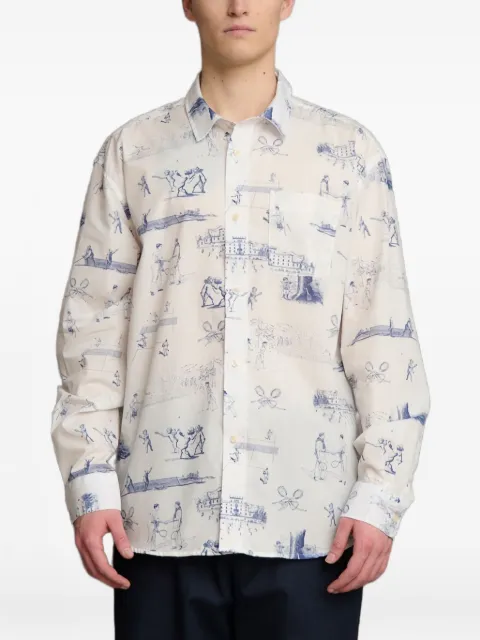 Palmes printed poplin shirt