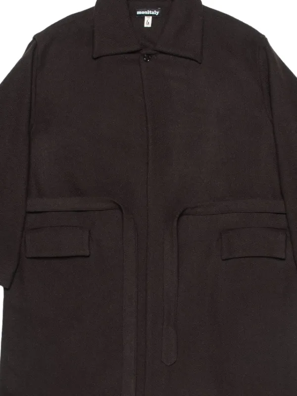 【期間限定出品】Monitaly ウールジャケット Monitaly ポケット コート | ブラウン | FARFETCH JP