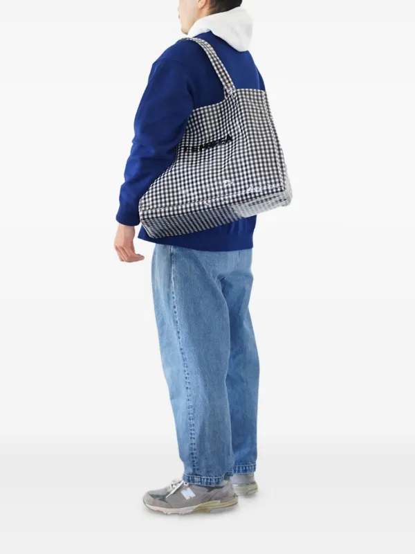 TEMBEA チェック柄 ショルダーバッグ TEMBEA Carry チェック ショルダーバッグ | ブラック | FARFETCH JP