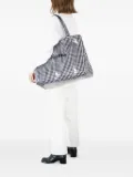 TEMBEA Carry gingham shoulder bag - Black