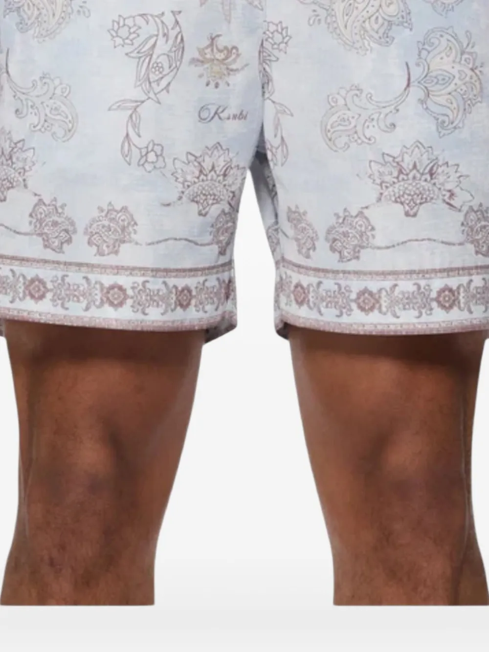 Ksubi Eternity zwembroek met elastische taille en bloemenprint Blauw