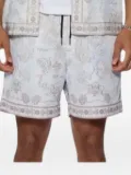 Ksubi Eternity floral-print elasticated-waist shorts - Blue