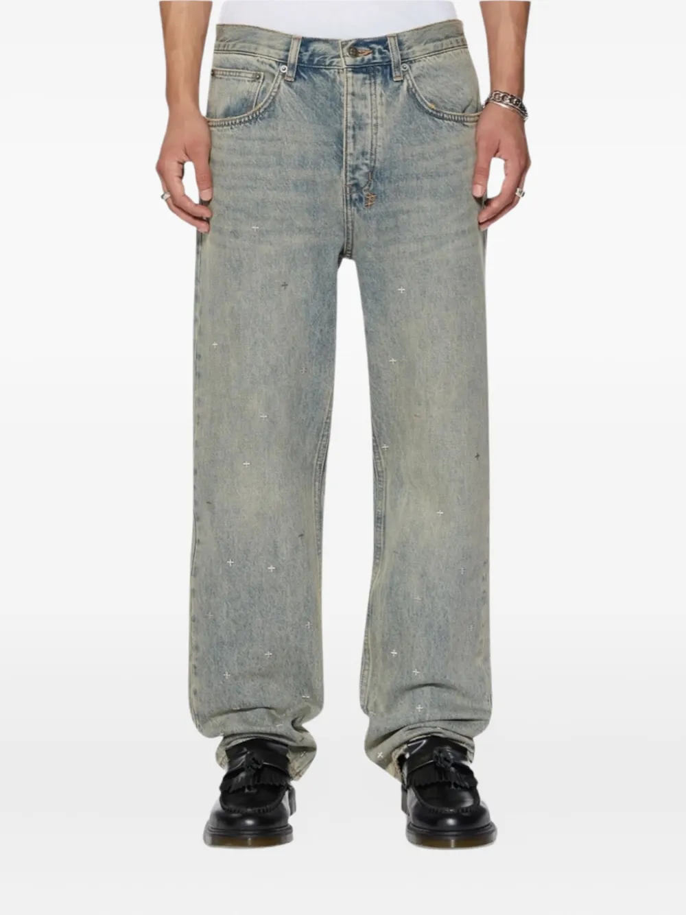 Ksubi Anti K Stagelight Metalik jeans Blauw
