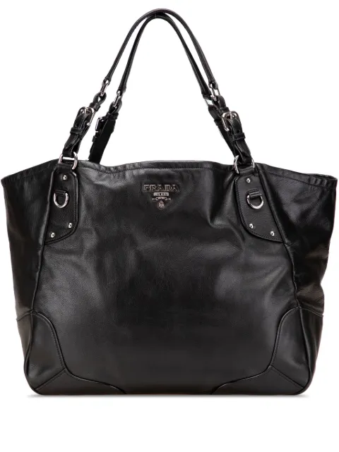 Prada Pre-Owned 2000-2025 ソフト カーフ ハンドバッグ