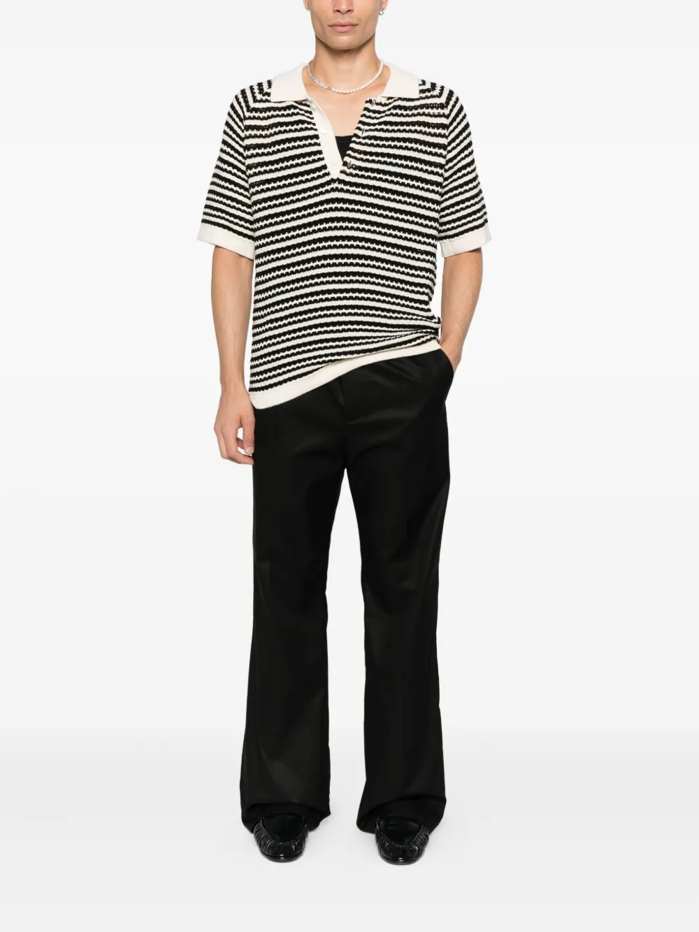 AMIRI elastic-waistband trousers - Zwart