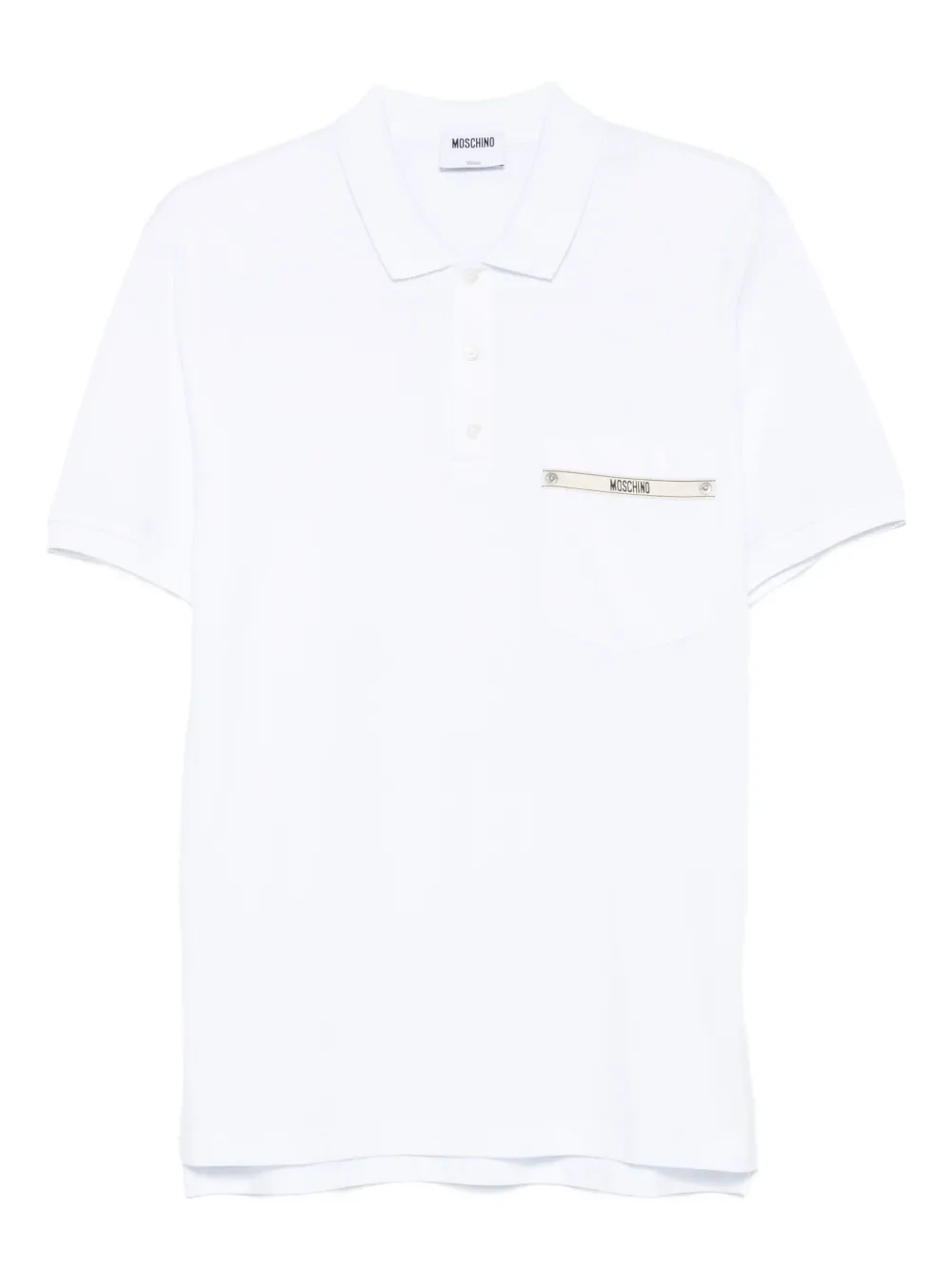 Moschino Poloshirt met logo Wit