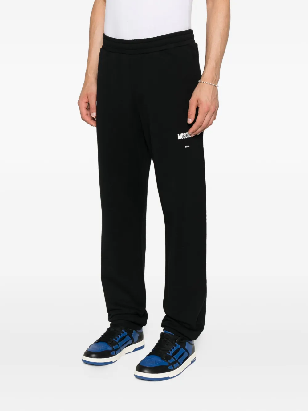 Moschino Katoenen trainingsbroek Zwart
