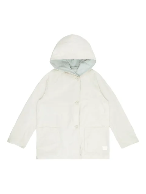 OOF WEAR hooded button-fastening jacket