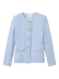 St. John textured cotton jacket - Blue