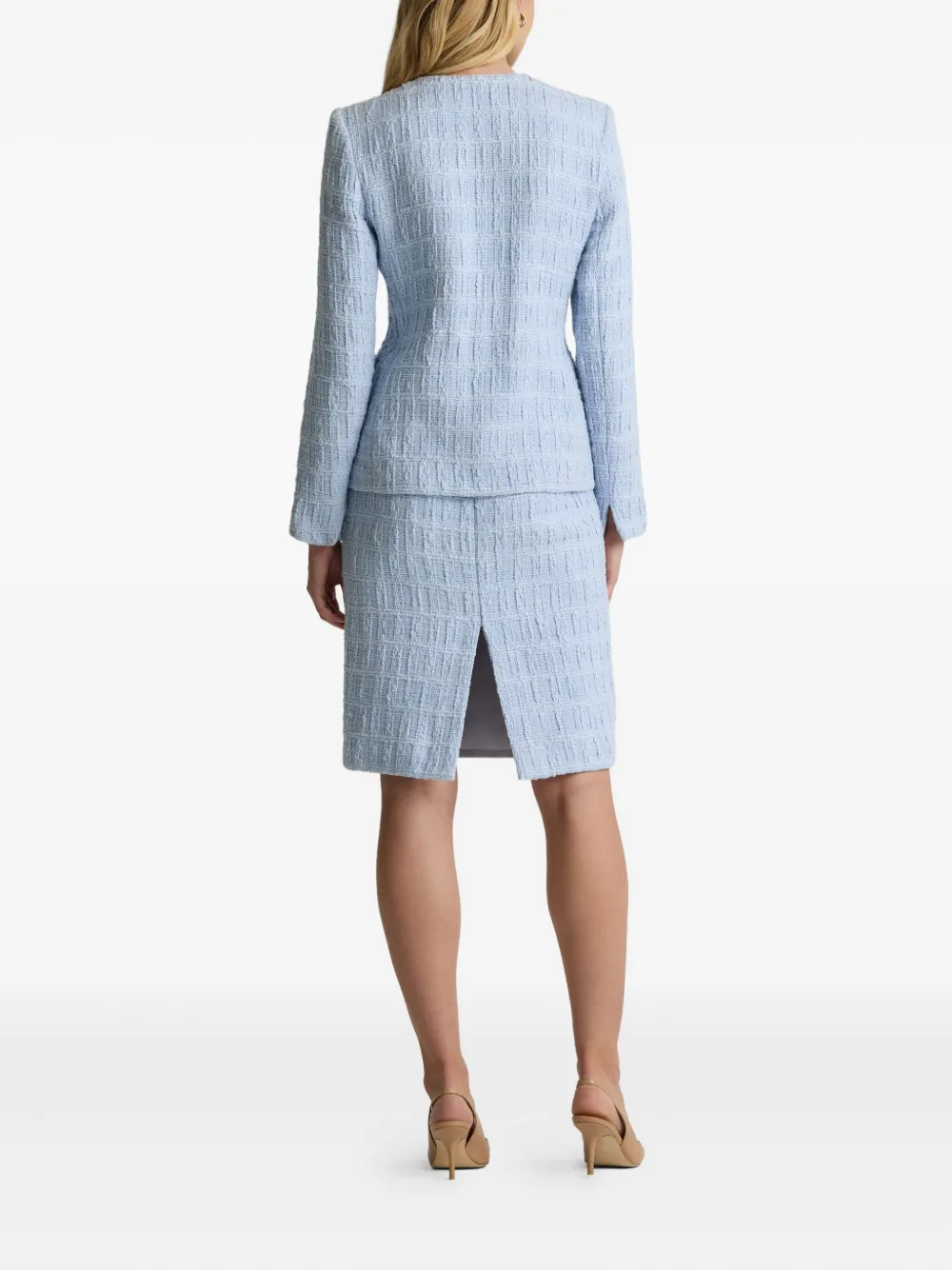 St. John Getextureerd katoenen jack Blauw