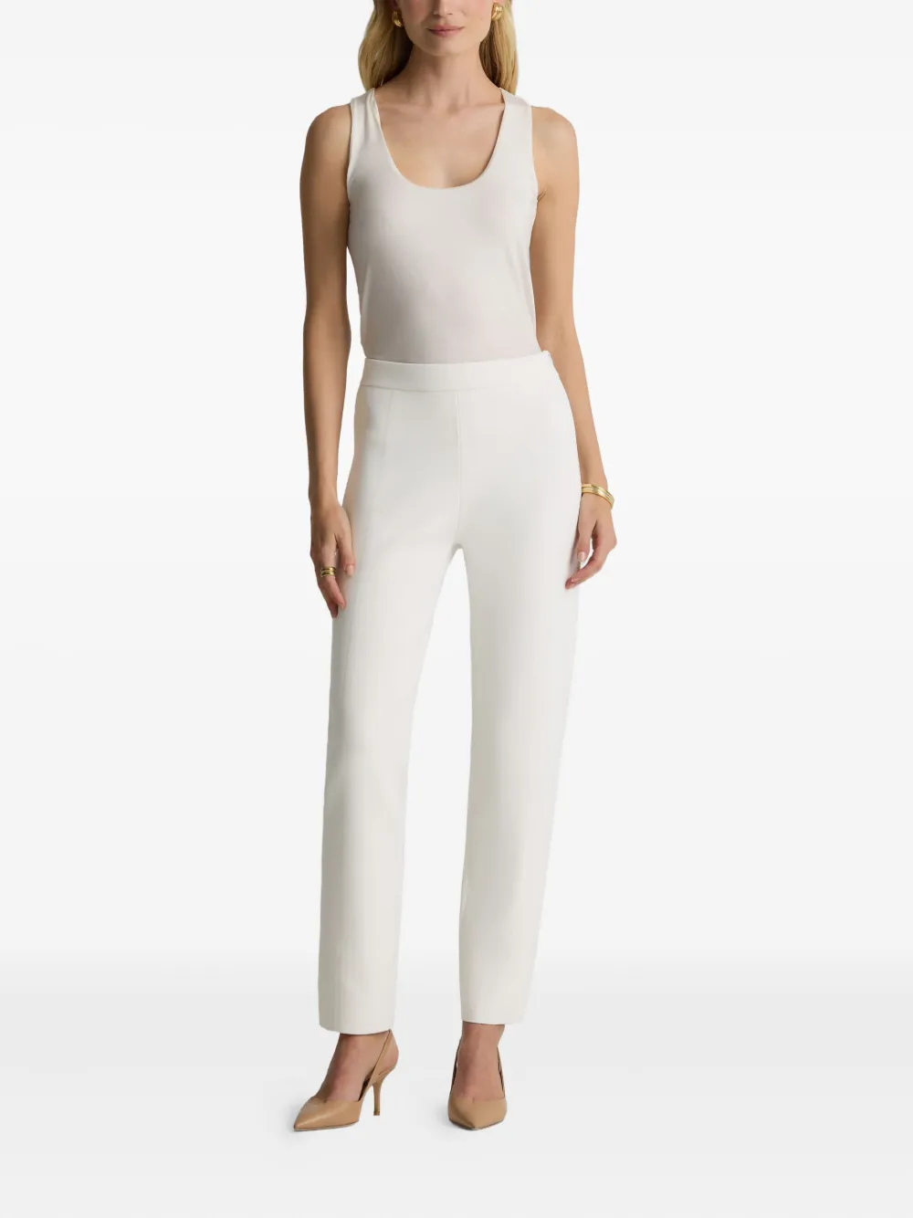 St. John Pull-on gebreide broek Beige