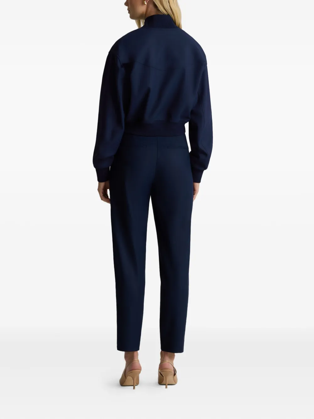 St. John Dakota cropped bomberjack Blauw