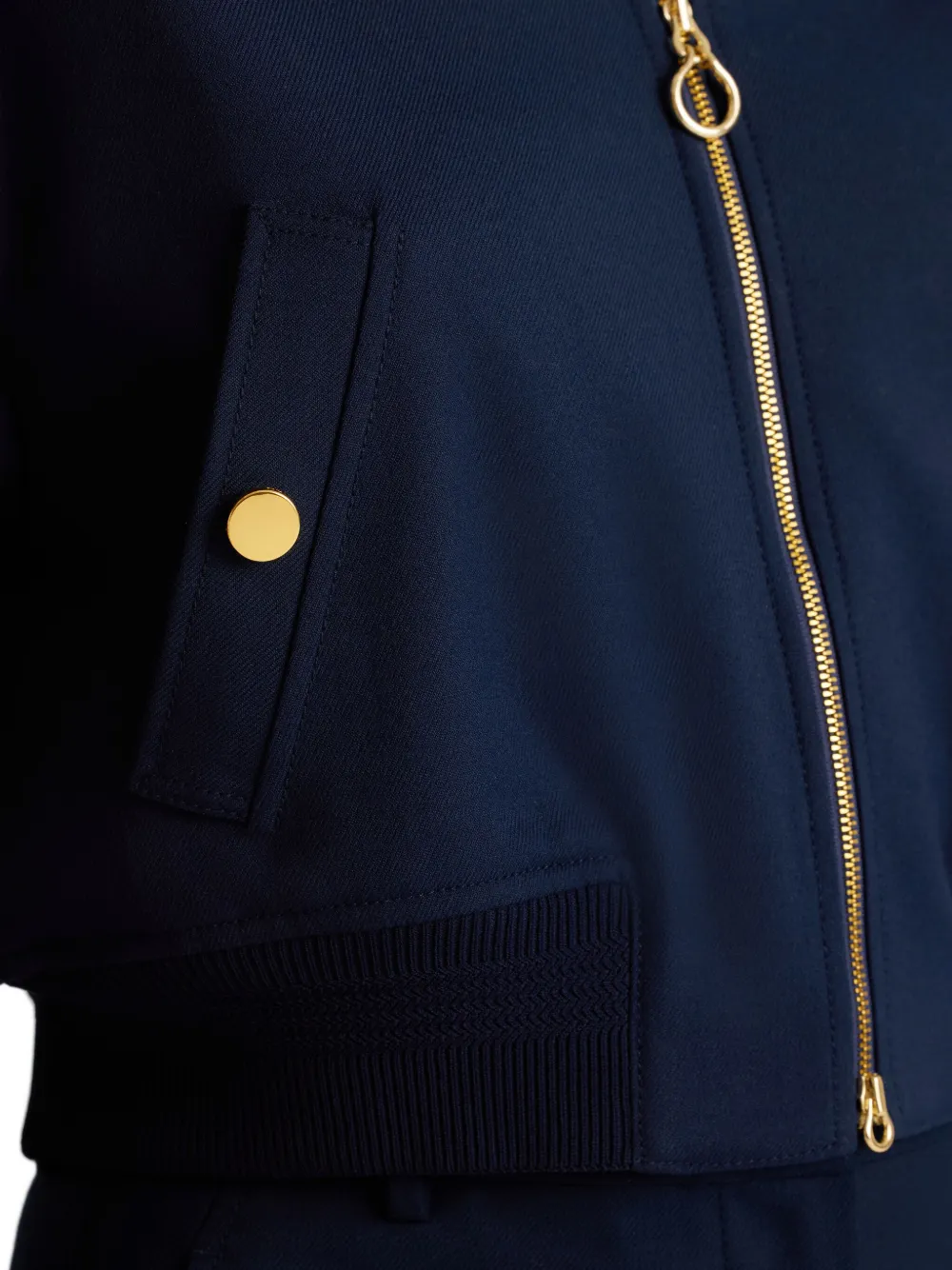 St. John Dakota cropped bomberjack Blauw