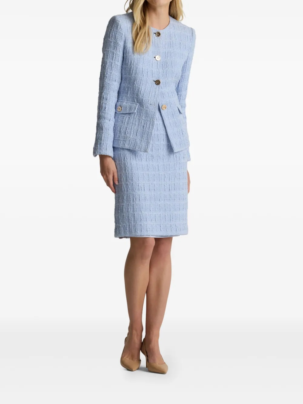 St. John textured plaid skirt | Straight Skirts | Image 2