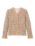 St. John tweed fringed jacket - Neutrals