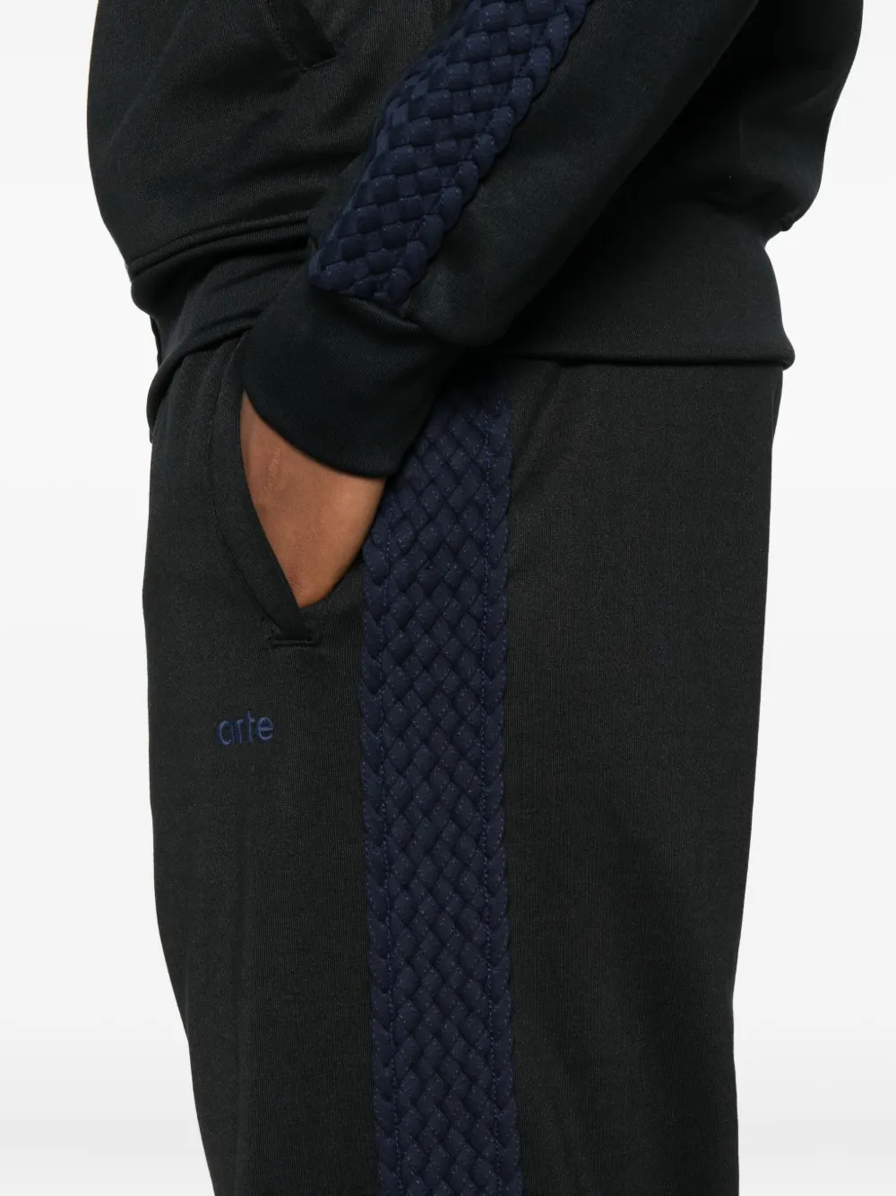 Arte Antwerp Panelled Trousers In Black