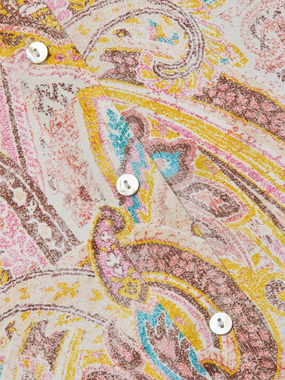 L Agence Paisley-print Three-quarter Sleeve Shirt In Multi