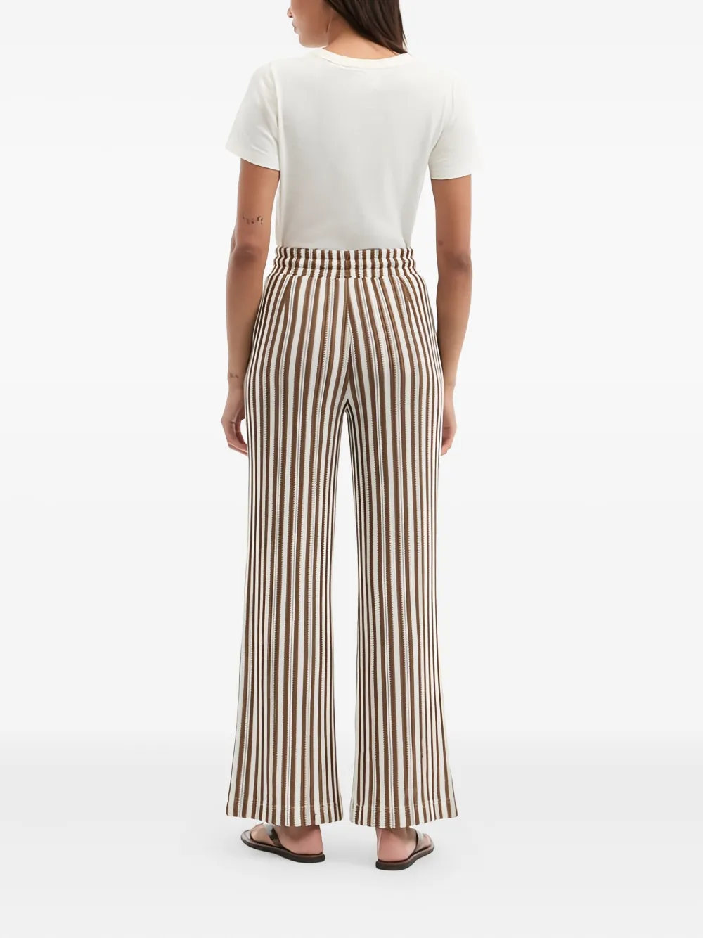 Veronica Beard Zosia broek met trekkoord Wit