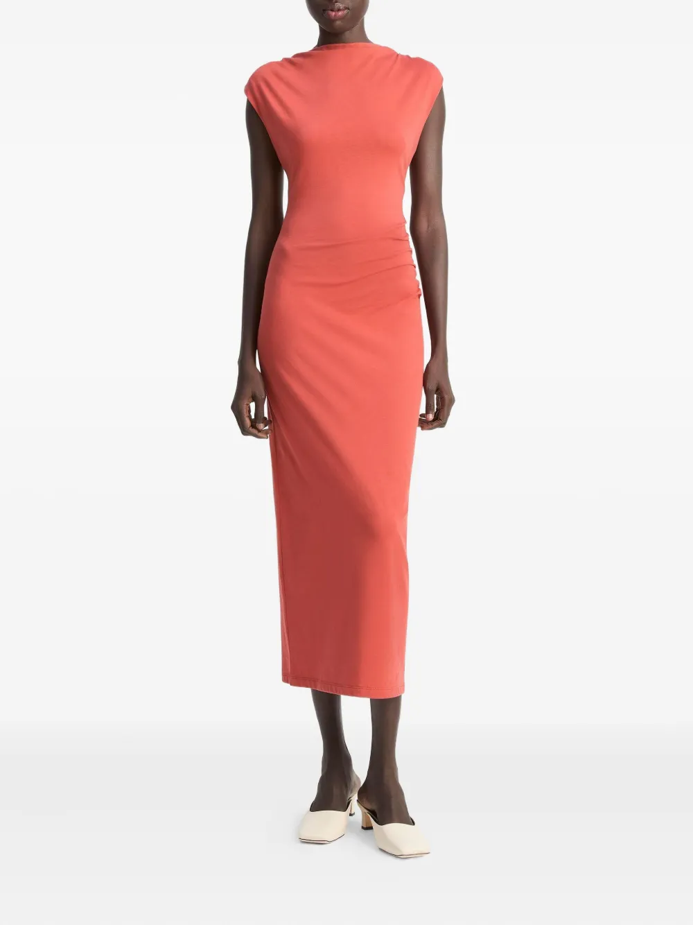 Vince Midi-jurk met col - Roze
