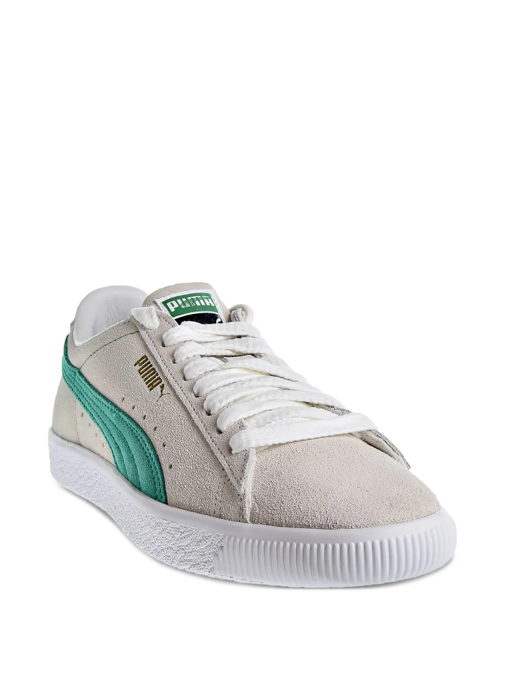 PUMA suede "Grey Green White" sneakers