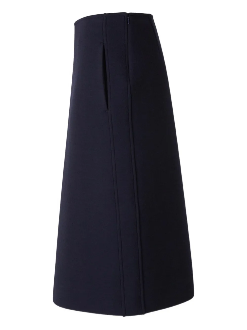 Jil Sander pocket-detail straight midi skirt Zwart