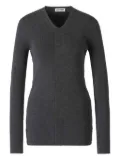 Jil Sander V-neck button-detail sweater - Grey