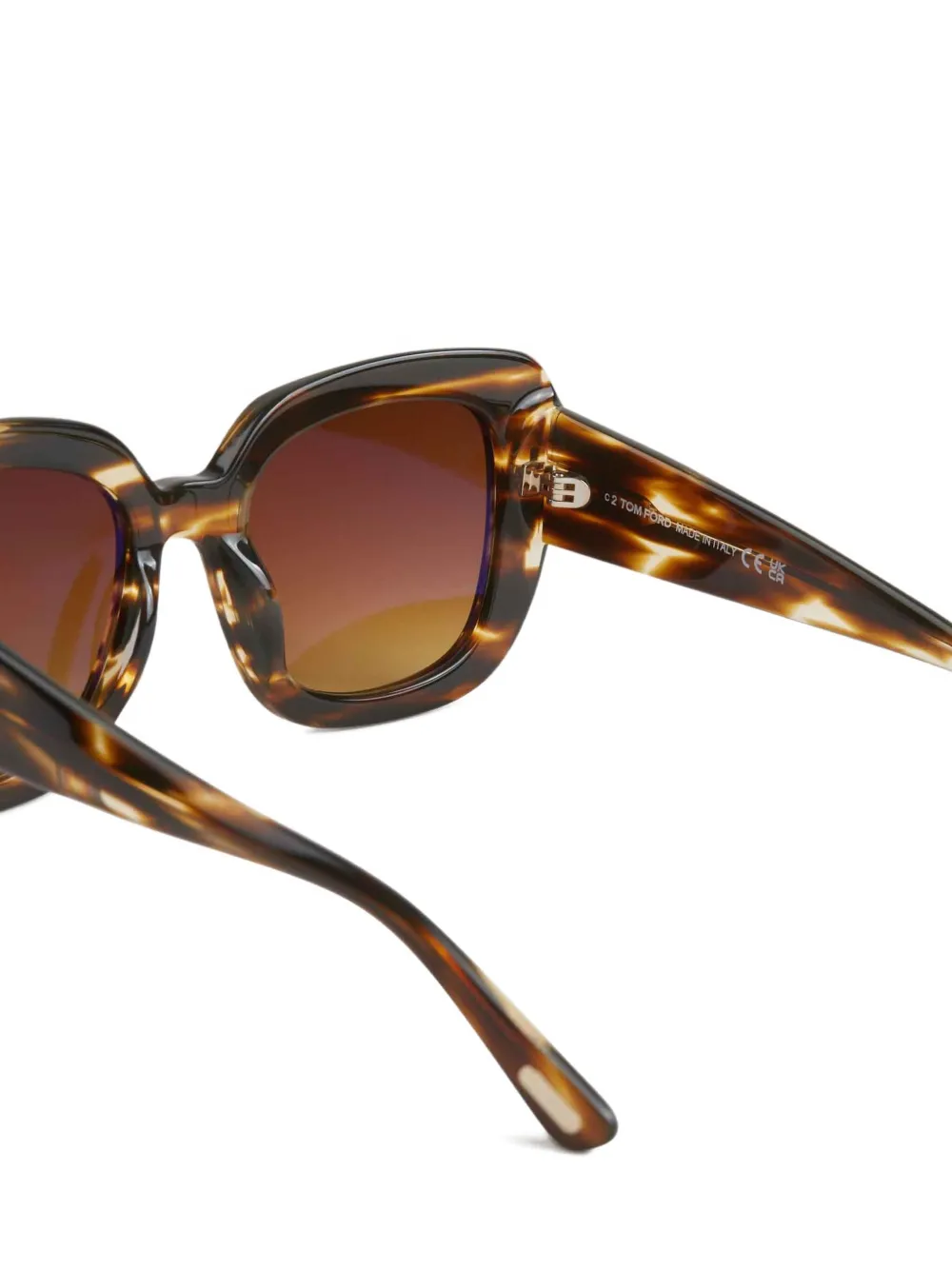 TOM FORD Carla tortoiseshell square sunglasses Bruin