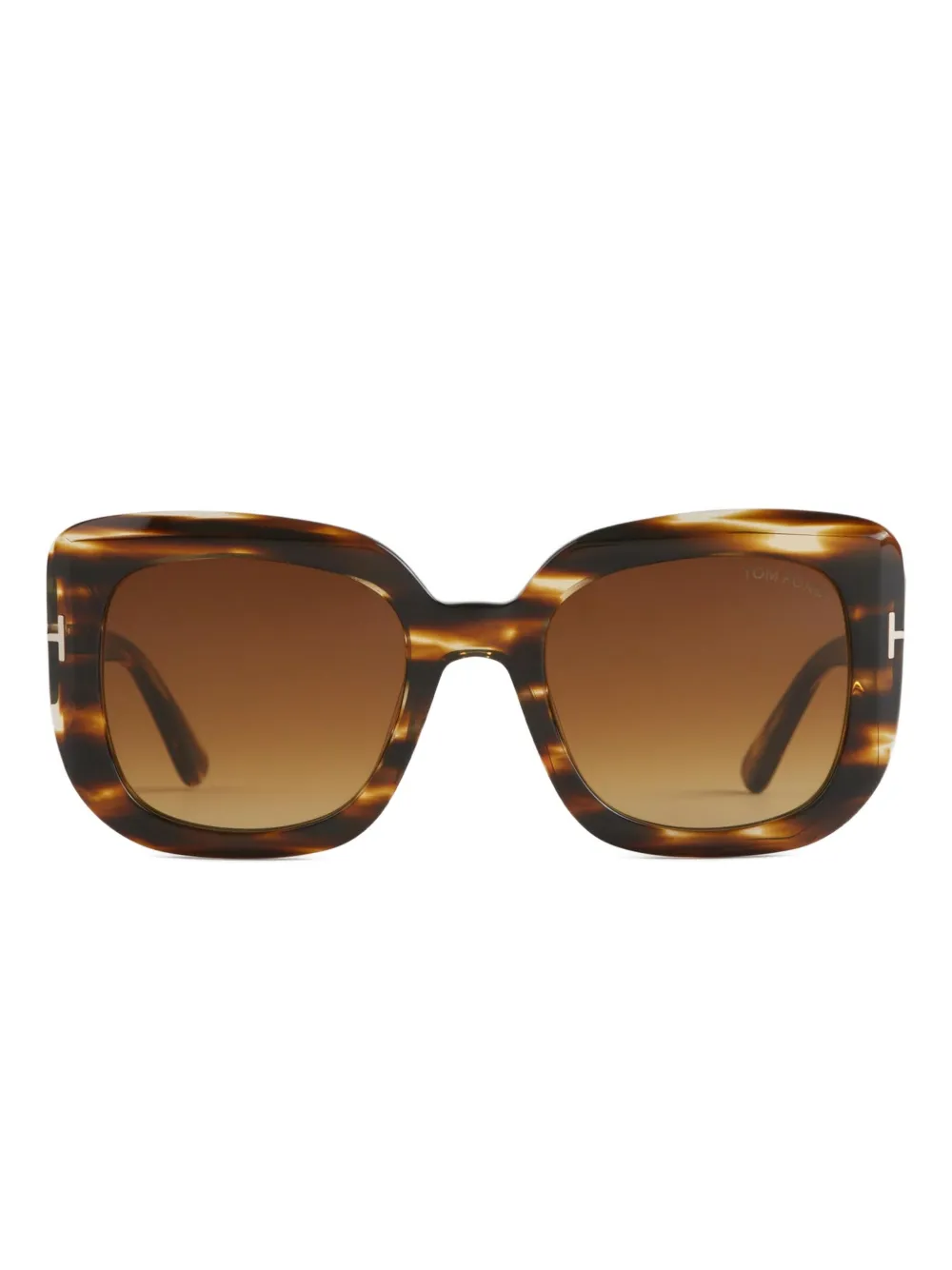 TOM FORD Carla tortoiseshell square sunglasses Bruin