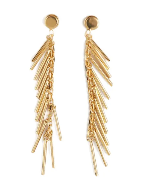 Jil Sander chain-bar earrings